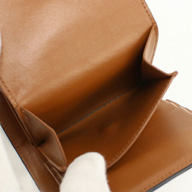 中古 セリーヌ 二つ折り財布 二折財布 コンパクト レディース ブランド CELINE トリオンフキャンバス スモール ストラップウォレット USDCE110728011
