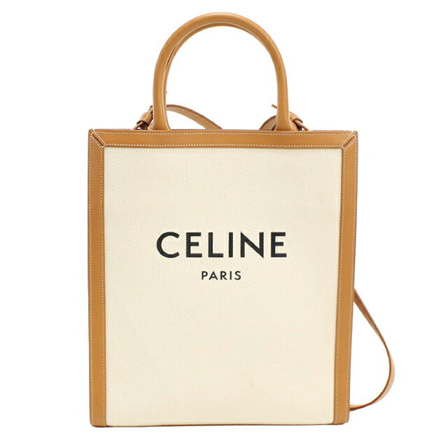 中古 セリーヌ トートバッグ レディース ブランド CELINE  スモール バーティカル カバ 2WAY 192082BNZ.02NT ホワイト USDCE111037011