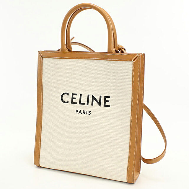 中古 セリーヌ トートバッグ レディース ブランド CELINE  スモール バーティカル カバ 2WAY 192082BNZ.02NT ホワイト USDCE111037011