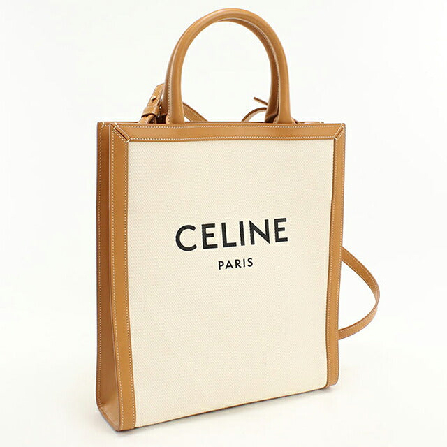 中古 セリーヌ トートバッグ レディース ブランド CELINE  スモール バーティカル カバ 2WAY 192082BNZ.02NT ホワイト USDCE111037011
