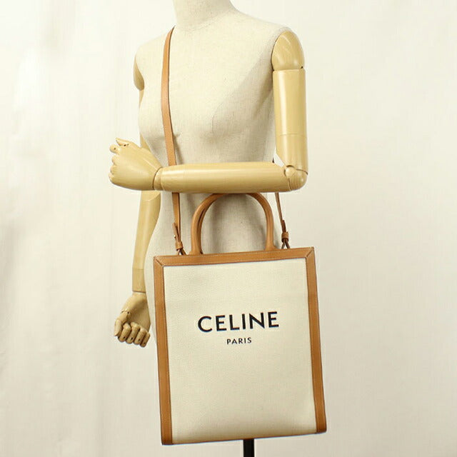 中古 セリーヌ トートバッグ レディース ブランド CELINE  スモール バーティカル カバ 2WAY 192082BNZ.02NT ホワイト USDCE111037011