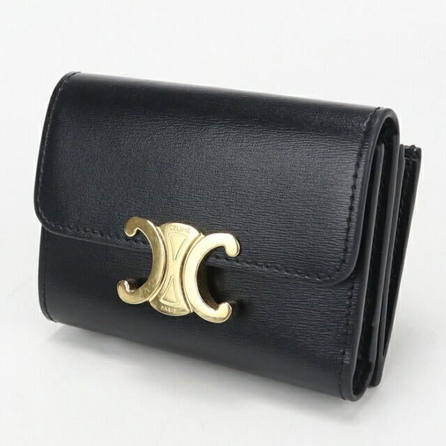CELINE セリーヌ/コンパクト財布/ブラック/F-I******/Aランク/69【中古】 CELINE - CELINE セリーヌ/コンパクト財布/ブラック/F-I******/Aランク