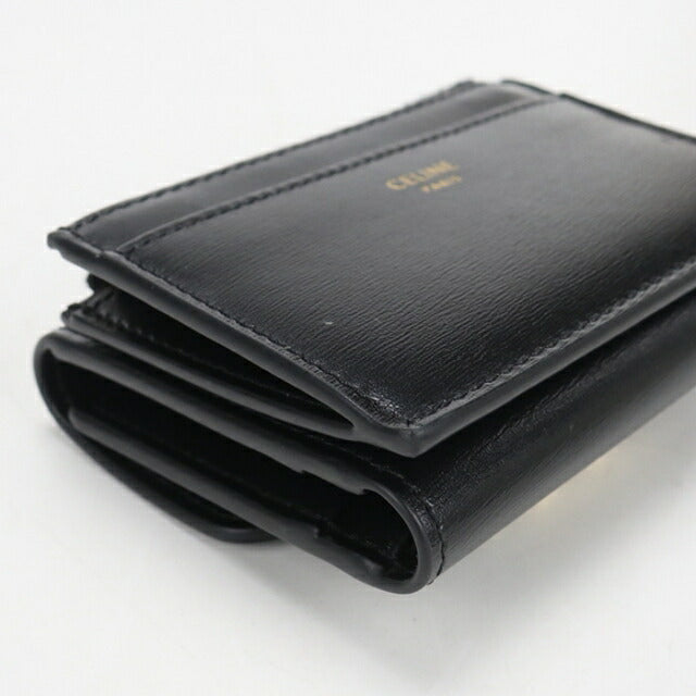 セリーヌ CELINE 三つ折り財布 三つ折り財布 【中古】 中古・古着通販】CELINE (セリーヌ) 3つ折り財布 ブラック×ブラウン