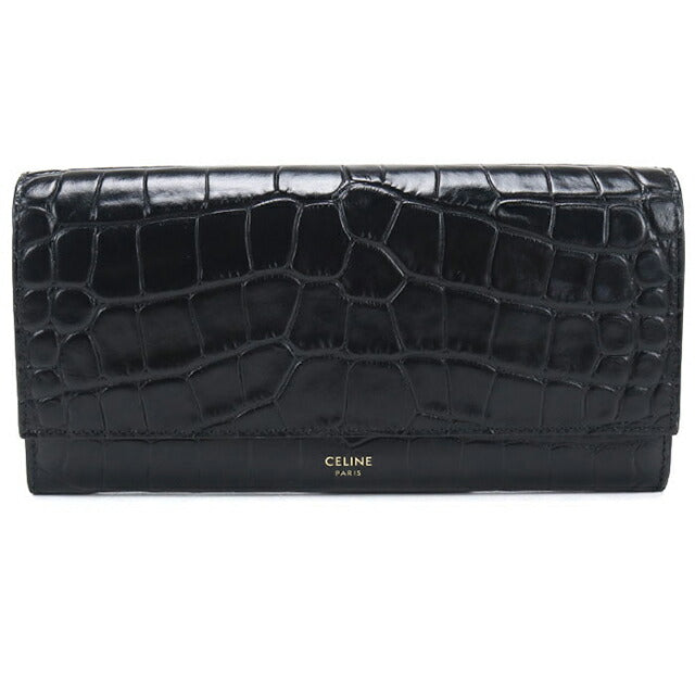 中古 セリーヌ 長財布二折 レディース ブランド CELINE ラージフラップ