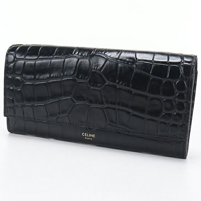 中古 セリーヌ 長財布二折 レディース ブランド CELINE ラージフラップ