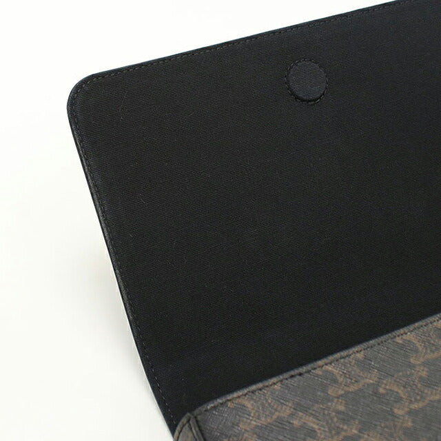 中古 セリーヌ ショルダーバッグ メンズ ブランド CELINE トリオンフキャンバス フラップメッセンジャーバッグ 111592ETH.38SI ブラック USDCE112049011