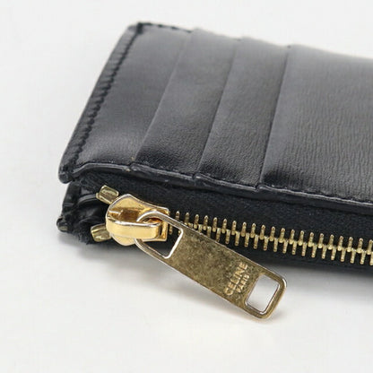 中古 セリーヌ 小銭入れ レディース ブランド CELINE トリオンフ フラグメントケース ブラック USDCE112275011