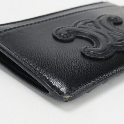 中古 セリーヌ 小銭入れ レディース ブランド CELINE トリオンフ フラグメントケース ブラック USDCE112275011