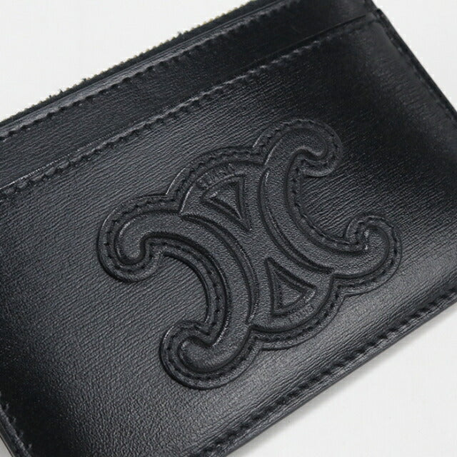 中古 セリーヌ 小銭入れ レディース ブランド CELINE トリオンフ フラグメントケース ブラック USDCE112275011