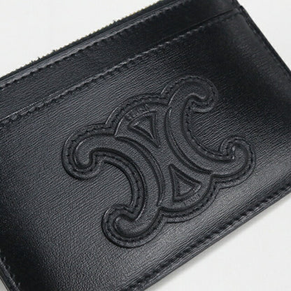 中古 セリーヌ 小銭入れ レディース ブランド CELINE トリオンフ フラグメントケース ブラック USDCE112275011