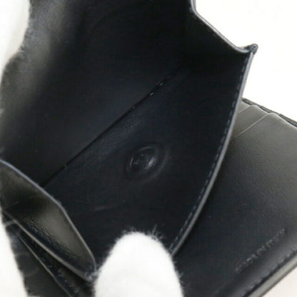 中古 セリーヌ 三つ折り財布 三折財布 レディース ブランド CELINE トリオンフ スモールフラップウォレット ブラック USDCE112279011