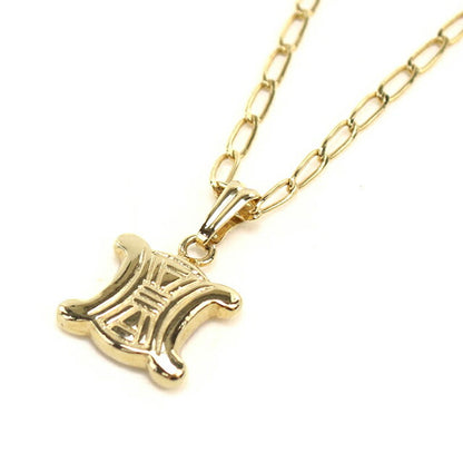 中古 セリーヌ ネックレス レディース ブランド CELINE トリオンフ ゴールド アクセサリー USDCE113037011