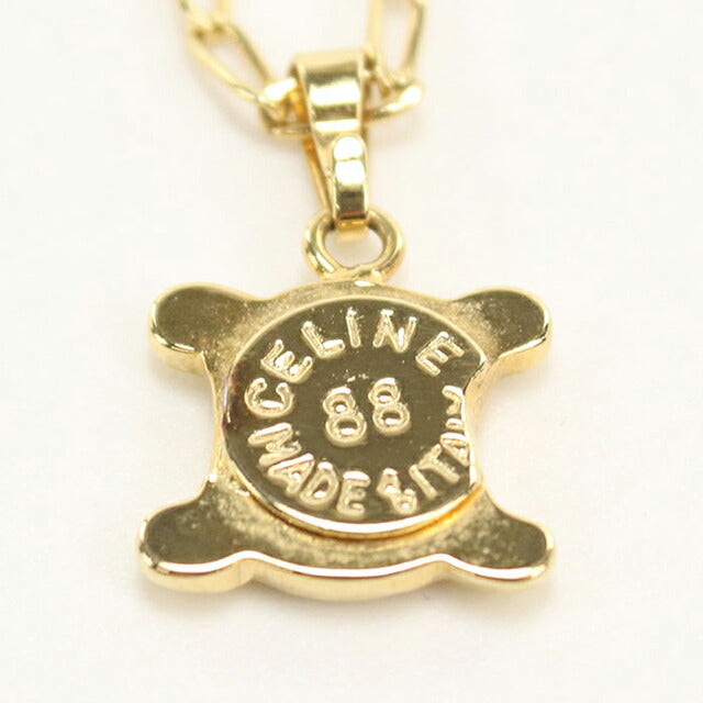 中古 セリーヌ ネックレス レディース ブランド CELINE トリオンフ ゴールド アクセサリー USDCE113037011