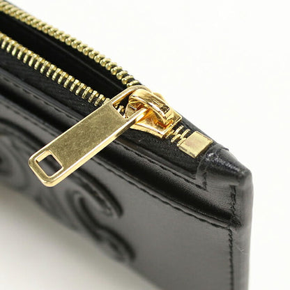 中古 セリーヌ コインケース レディース ブランド CELINE トリオンフ ブラック USDCE113053011