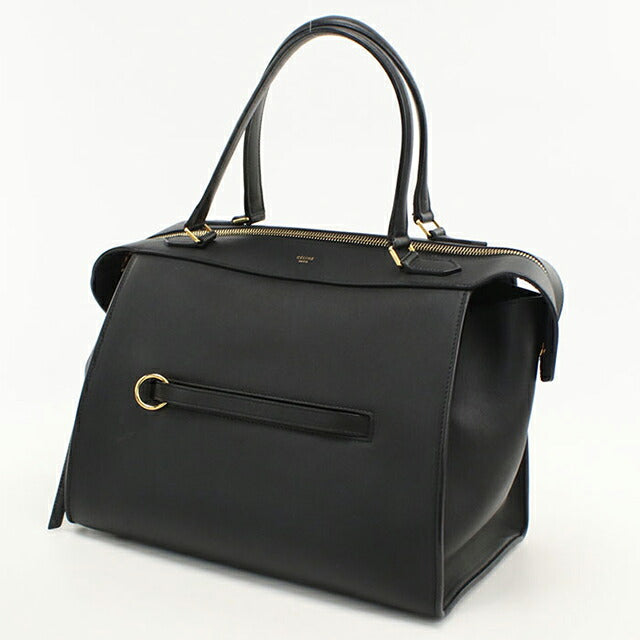 中古 セリーヌ トートバッグ レディース ブランド CELINE リングバッグ ブラック USDCE113130011