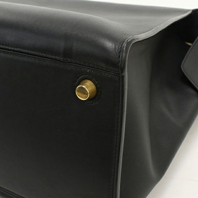 中古 セリーヌ トートバッグ レディース ブランド CELINE リングバッグ ブラック USDCE113130011