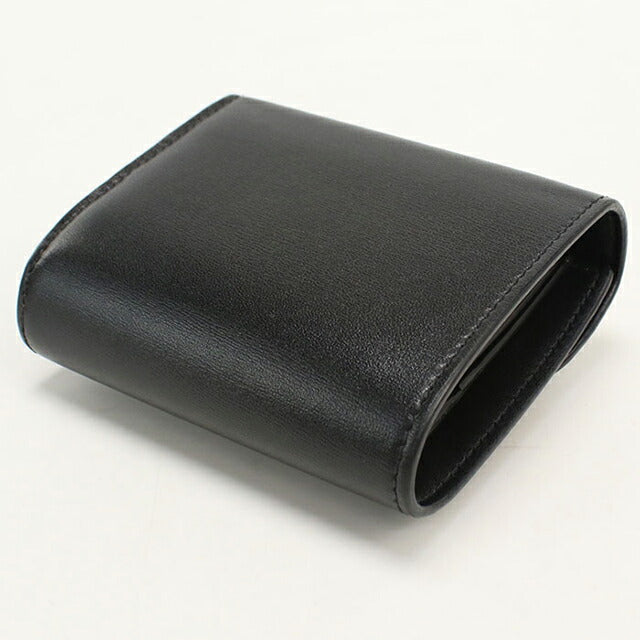 中古 セリーヌ 三つ折り財布 三折財布 レディース ブランド CELINE トリオンフ スモール フラップウォレット 10D783DPV ブラック USDCE113163011