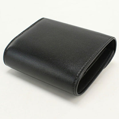 中古 セリーヌ 三つ折り財布 三折財布 レディース ブランド CELINE トリオンフ スモール フラップウォレット 10D783DPV ブラック USDCE113163011