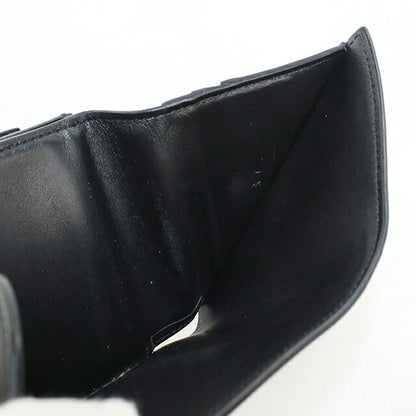 中古 セリーヌ 三つ折り財布 三折財布 レディース ブランド CELINE トリオンフ スモール フラップウォレット 10D783DPV ブラック USDCE113163011