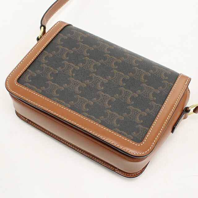 中古 セリーヌ 斜め掛け ショルダーバッグ レディース ブランド CELINE ティーン トリオンフバッグ 188882BZ4.04LU ブラック USDCE113643011