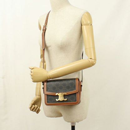 中古 セリーヌ 斜め掛け ショルダーバッグ レディース ブランド CELINE ティーン トリオンフバッグ 188882BZ4.04LU ブラック USDCE113643011