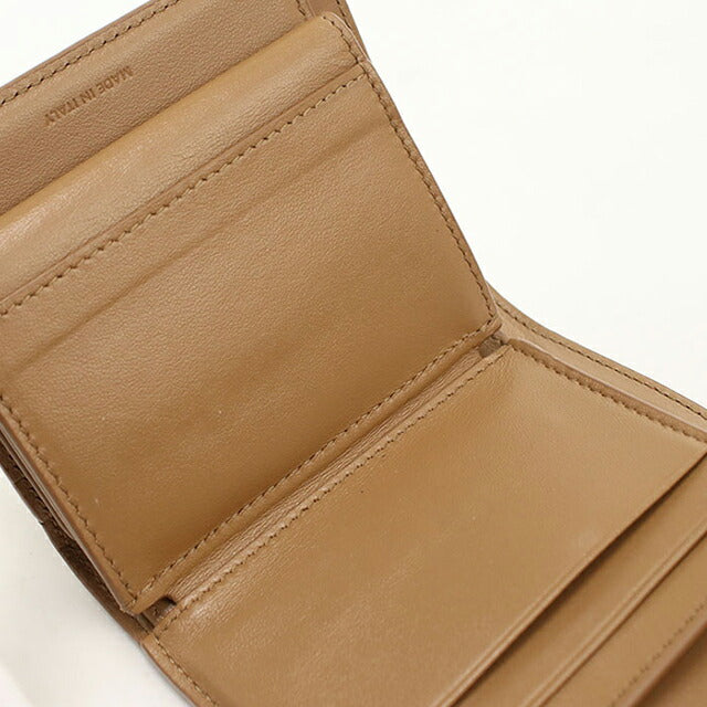 中古 セリーヌ 三つ折り財布 三折財布 レディース ブランド CELINE トリオンフ スモール フラップウォレット 0D783DPV ブラウン USDCE113755011