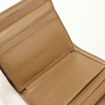 中古 セリーヌ 三つ折り財布 三折財布 レディース ブランド CELINE トリオンフ スモール フラップウォレット 0D783DPV ブラウン USDCE113755011