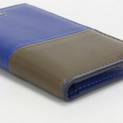 中古 セリーヌ カードケース レディース ブランド CELINE バイカラー レザー ブルー USDCE113994011
