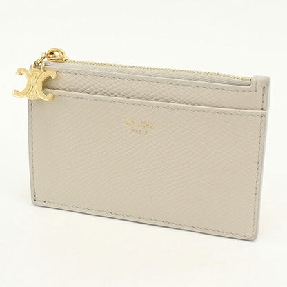 中古 セリーヌ 小銭入れ レディース ブランド CELINE ジップ付きカードホルダー フラグメントケース 10F993BEL ベージュ USDCE114092011