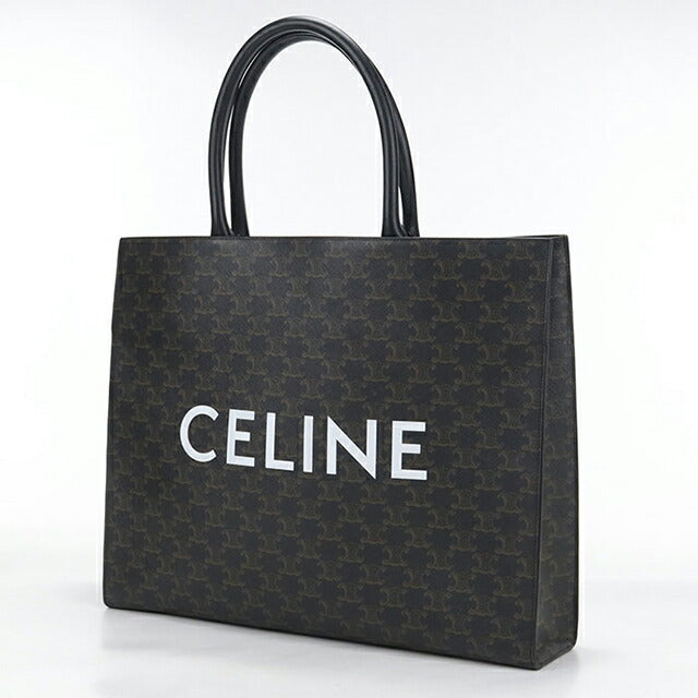 中古 セリーヌ トートバッグ メンズ ブランド CELINE トリオンフキャンバス ブラック USDCE114518011
