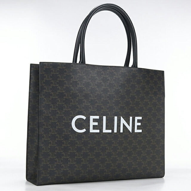 中古 セリーヌ トートバッグ メンズ ブランド CELINE トリオンフキャンバス ブラック USDCE114518011