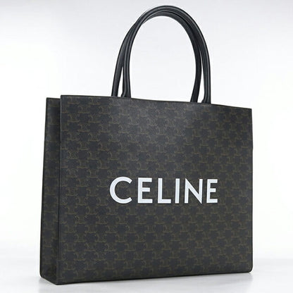 中古 セリーヌ トートバッグ メンズ ブランド CELINE トリオンフキャンバス ブラック USDCE114518011