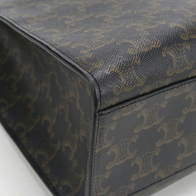 中古 セリーヌ トートバッグ メンズ ブランド CELINE トリオンフキャンバス ブラック USDCE114518011