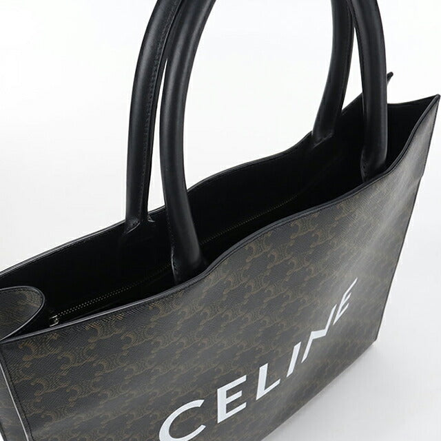 中古 セリーヌ トートバッグ メンズ ブランド CELINE トリオンフキャンバス ブラック USDCE114518011