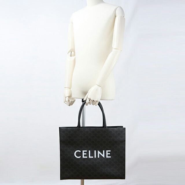 中古 セリーヌ トートバッグ メンズ ブランド CELINE トリオンフキャンバス ブラック USDCE114518011