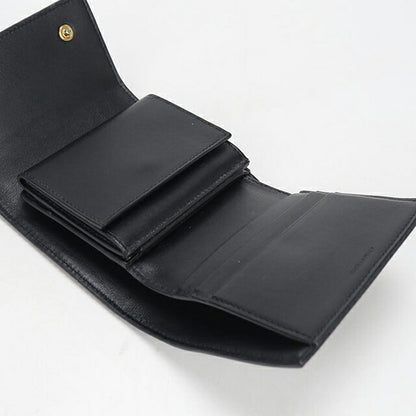 中古 セリーヌ 三つ折り財布 三折財布 レディース ブランド CELINE トリフォールドウォレット 10B573 ブラック USDCE114581011