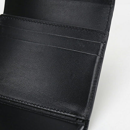 中古 セリーヌ 三つ折り財布 三折財布 レディース ブランド CELINE トリフォールドウォレット 10B573 ブラック USDCE114581011