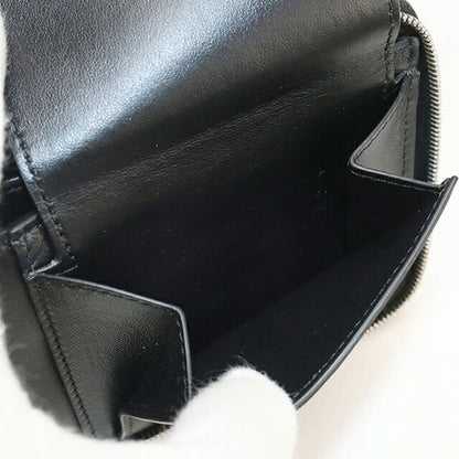 中古 セリーヌ 二つ折り財布 二折財布 メンズ ブランド CELINE ジップドバイフォールド 10J613BEN.38SI ブラック USDCE114583011