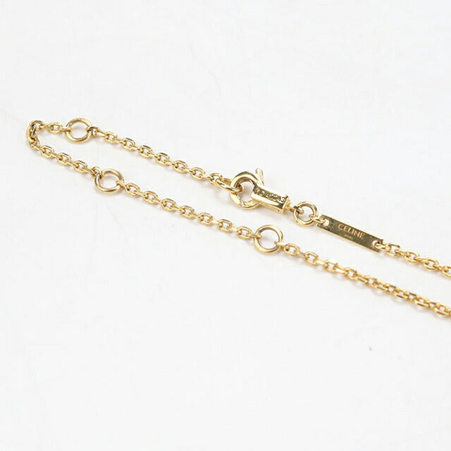 中古 セリーヌ ネックレス レディース ブランド CELINE トリオンフ ゴールド アクセサリー USDCE114592011