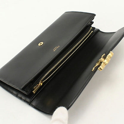 中古 セリーヌ 長財布二折 レディース ブランド CELINE トリオンフ ラージウォレット 10E313DPV.38NO ブラック USDCE115116011