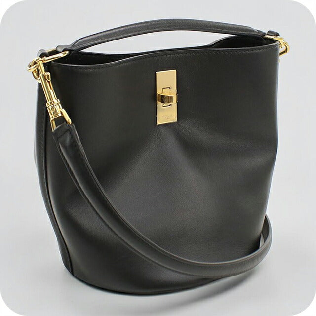 中古 セリーヌ ハンドバッグ レディース ブランド CELINE 16 セーズ ティーン バケット 2WAY 197573CR4.38NO ブラック USDCE115180011