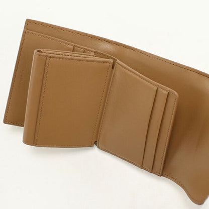 中古 セリーヌ 三つ折り財布 三折財布 レディース ブランド CELINE トリオンフ スモール フラップウォレット 10D783DPV ブラウン USDCE115223011