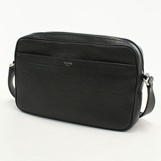 中古 セリーヌ 斜め掛け ショルダーバッグ メンズ CELINE エンボス加工 トリオンフ ミディアム メッセンジャーバッグ 117003FS3.38SI USDCE115604011