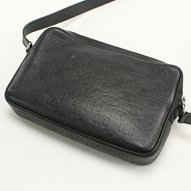 中古 セリーヌ 斜め掛け ショルダーバッグ メンズ CELINE エンボス加工 トリオンフ ミディアム メッセンジャーバッグ 117003FS3.38SI USDCE115604011