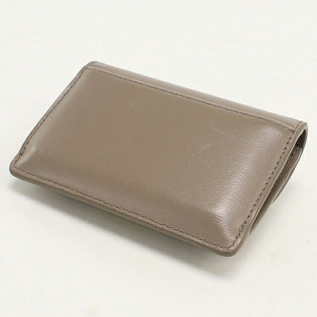 中古 セリーヌ カードケース コンパクト レディース ブランド CELINE トリオンフ フラップ付きカードホルダー 10I583DPV グレー USDCE115606011