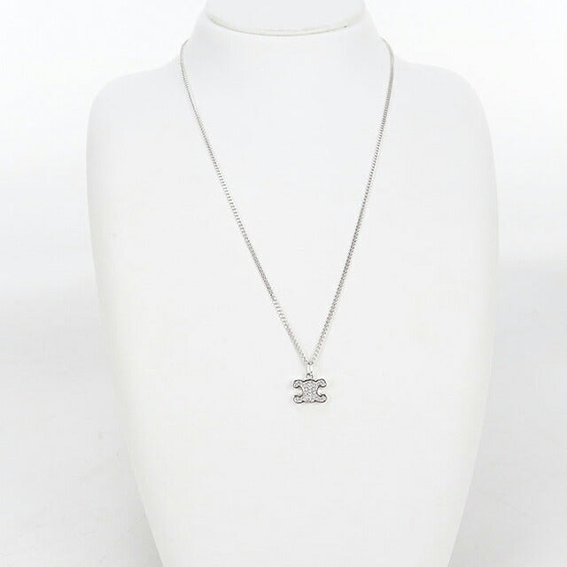 中古 セリーヌ ネックレス レディース ブランド CELINE トリオンフ シルバー アクセサリー USDCE115697011