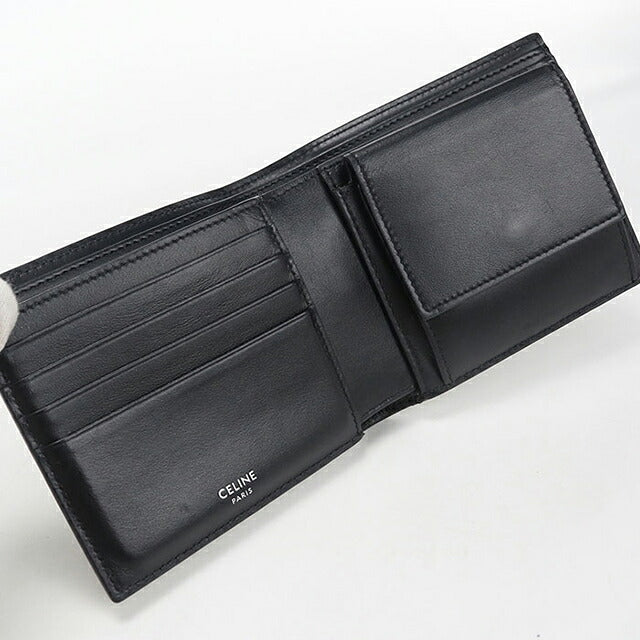 中古 セリーヌ 二つ折り財布 二折財布 コンパクト メンズ ブランド CELINE トリオンフキャンバス バイフォールドウォレット 10C872GUO USDCE115982011