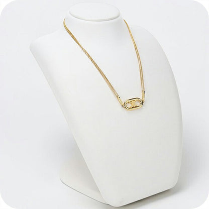 中古 セリーヌ ネックレス レディース ブランド CELINE トリオンフ 46S896BRA.35OR ゴールド アクセサリー USDCE116051011