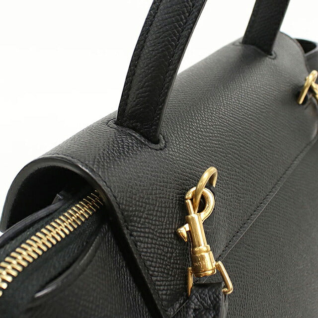 中古 セリーヌ ハンドバッグ レディース ブランド CELINE ベルトバッグ ナノ 2WAY 189003ZVA.38NO ブラック USDCE116089011