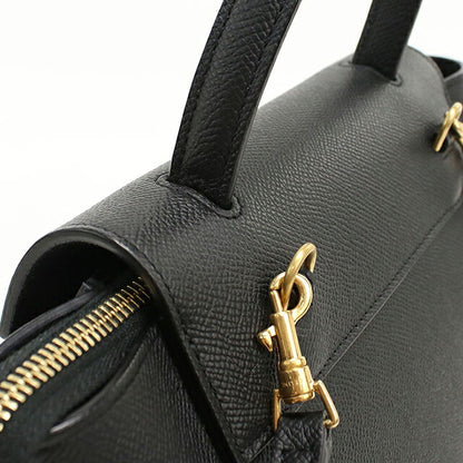 中古 セリーヌ ハンドバッグ レディース ブランド CELINE ベルトバッグ ナノ 2WAY 189003ZVA.38NO ブラック USDCE116089011